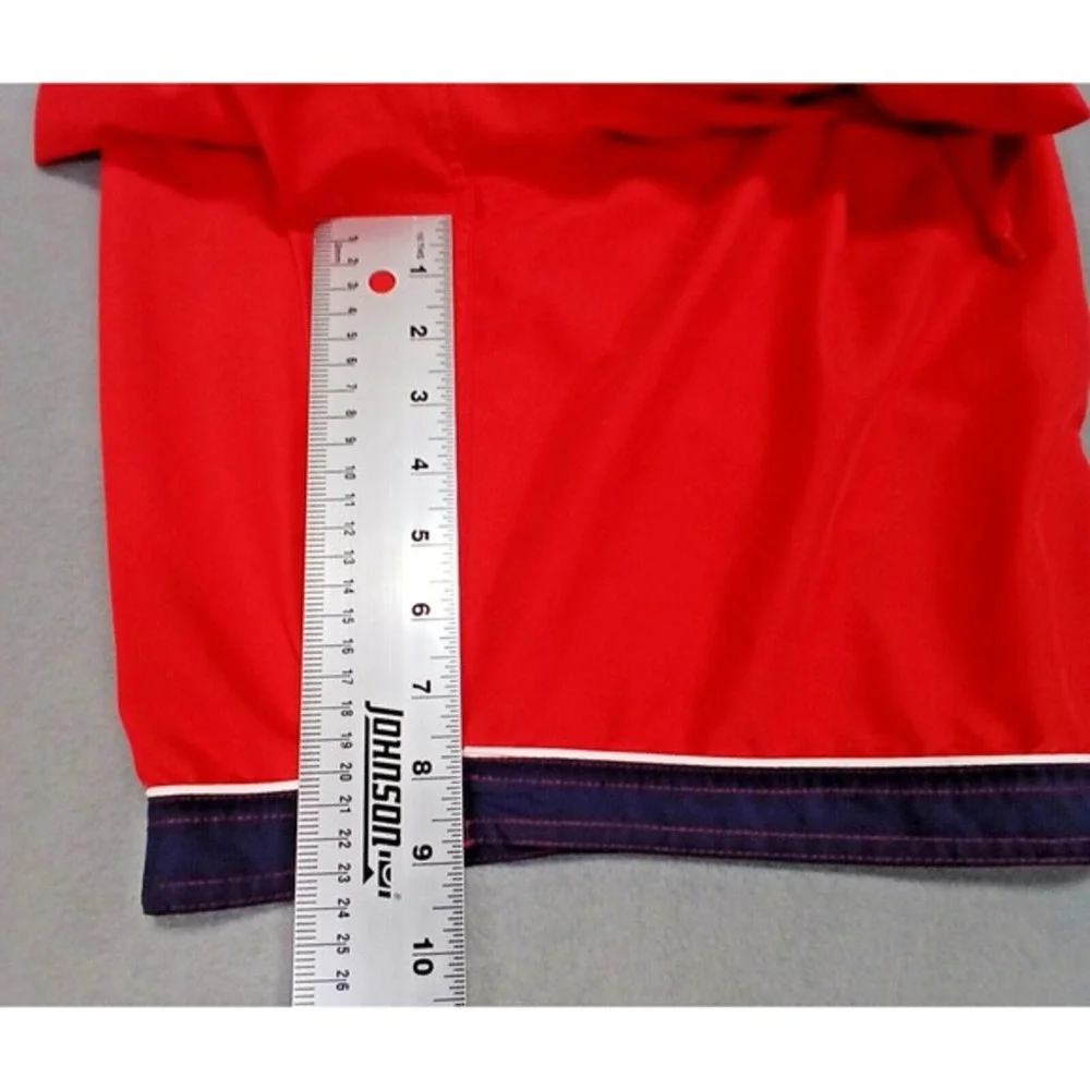 OP‎ Ocean Pacific Boarding Co Mens Red Blue Board Shorts Trunks Swim XL